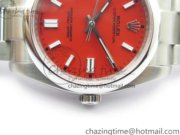126000 1:1 Steel Perpetual Oyster Edition KRF Dial 36mm Best Red 904L A2824 0318